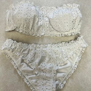Hollister White Eyelet Bikini